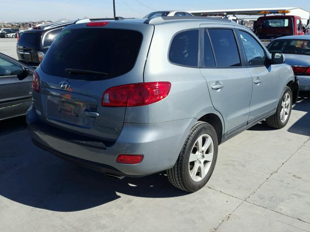 5NMSH13E68H143237 - 2008 HYUNDAI SANTA FE S BLUE photo 4