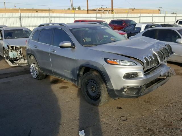 1C4PJMCS7EW246225 - 2014 JEEP CHEROKEE L SILVER photo 1