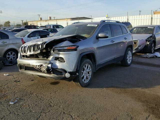 1C4PJMCS7EW246225 - 2014 JEEP CHEROKEE L SILVER photo 2