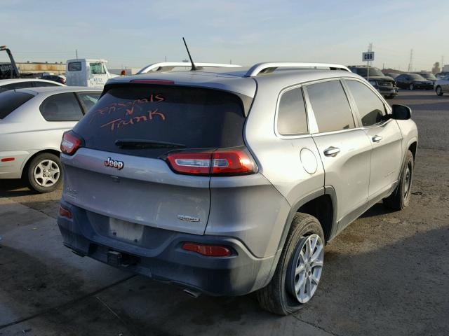 1C4PJMCS7EW246225 - 2014 JEEP CHEROKEE L SILVER photo 4