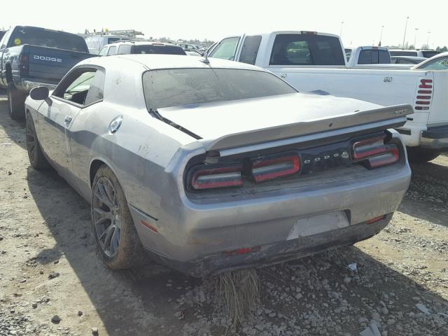 2C3CDZDJ3GH264767 - 2016 DODGE CHALLENGER GRAY photo 3