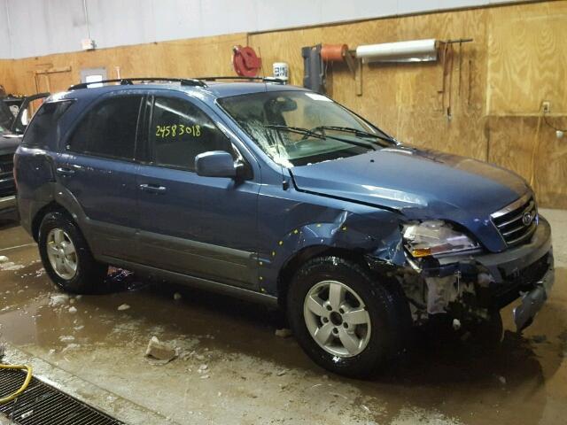 KNDJC736185780352 - 2008 KIA SORENTO EX BLUE photo 1