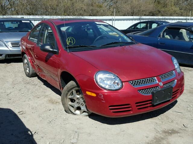 1B3ES56C73D136381 - 2003 DODGE NEON SXT RED photo 1