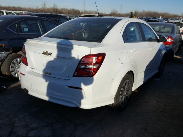 1G1JD5SH9H4129991 - 2017 CHEVROLET SONIC LT WHITE photo 4