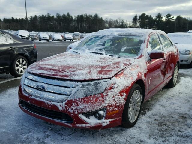 3FADP0L3XBR205420 - 2011 FORD FUSION HYB RED photo 2