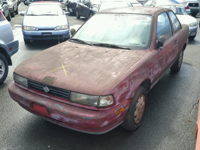 1N4EB32A4NC771225 - 1992 NISSAN SENTRA RED photo 2