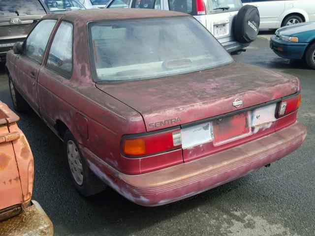 1N4EB32A4NC771225 - 1992 NISSAN SENTRA RED photo 3