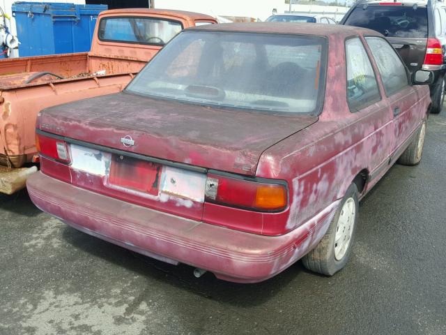 1N4EB32A4NC771225 - 1992 NISSAN SENTRA RED photo 4