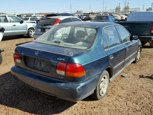 1HGEJ6503TL030838 - 1996 HONDA CIVIC LX GREEN photo 4