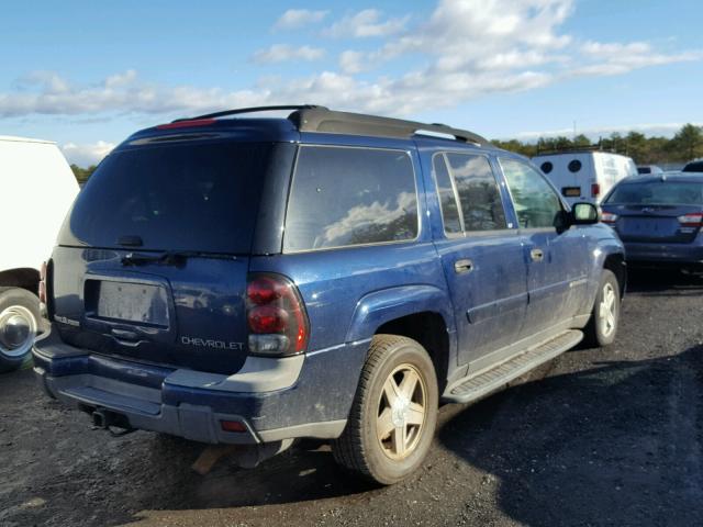 1GNET16S936145087 - 2003 CHEVROLET TRAILBLAZE BLUE photo 4