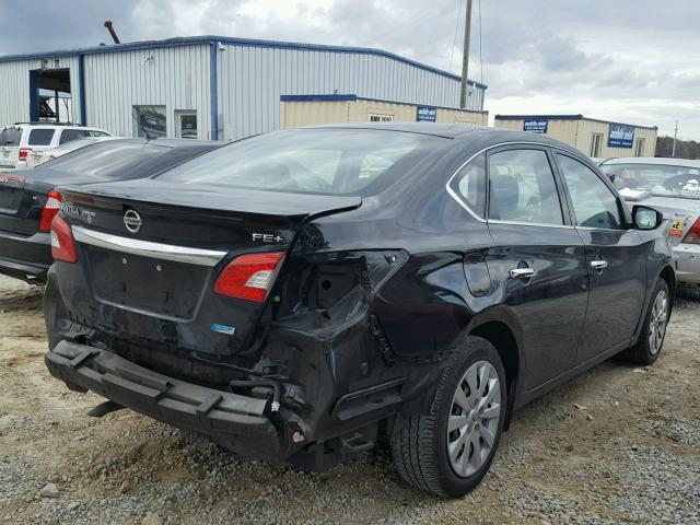 3N1AB7AP9EY221311 - 2014 NISSAN SENTRA S BLACK photo 4