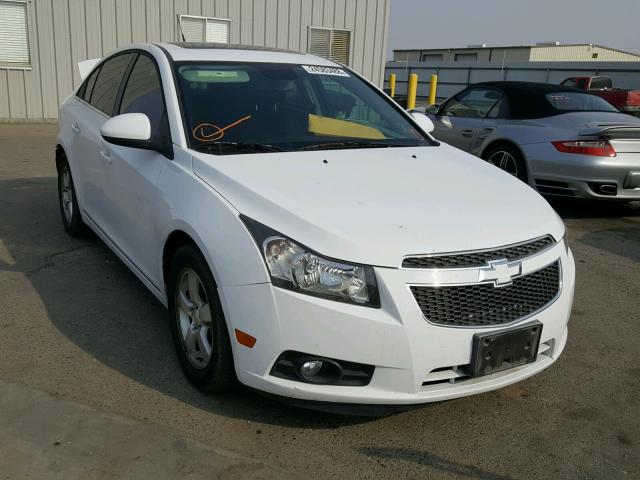 1G1PC5SB2D7166351 - 2013 CHEVROLET CRUZE LT WHITE photo 1