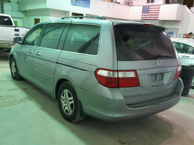 5FNRL38727B015077 - 2007 HONDA ODYSSEY EX GRAY photo 3