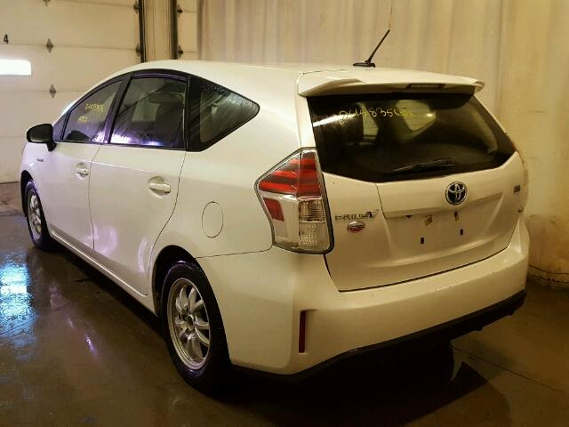 JTDZN3EU2GJ043023 - 2016 TOYOTA PRIUS V WHITE photo 3