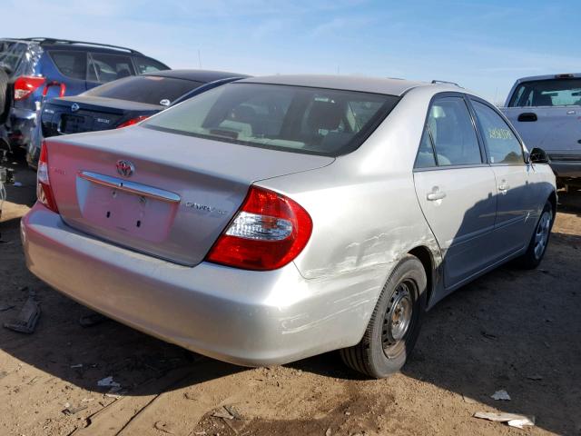 4T1BE32K93U762875 - 2003 TOYOTA CAMRY LE SILVER photo 4