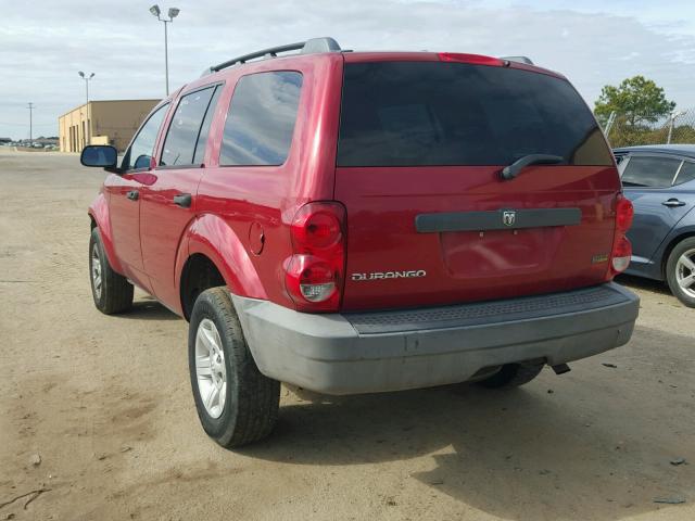 1D8HD38P27F531087 - 2007 DODGE DURANGO SX MAROON photo 3