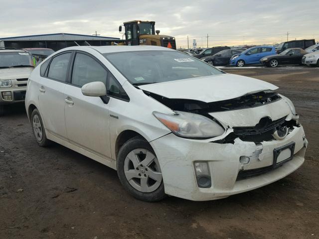 JTDKN3DU8A5003564 - 2010 TOYOTA PRIUS WHITE photo 1