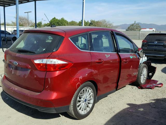 1FADP5CU5GL103289 - 2016 FORD C-MAX PREM RED photo 4