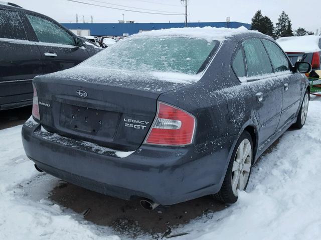 4S3BL676174201440 - 2007 SUBARU LEGACY GT GRAY photo 4