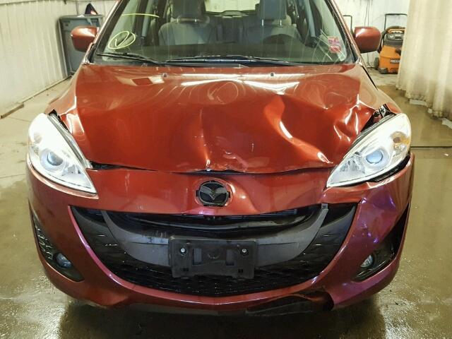 JM1CW2DL8C0136232 - 2012 MAZDA 5 RED photo 9