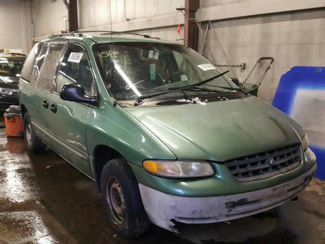 2P4FP25B8XR147092 - 1999 PLYMOUTH VOYAGER GREEN photo 1