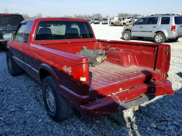 1GTDT19WXY8154265 - 2000 GMC SONOMA RED photo 3