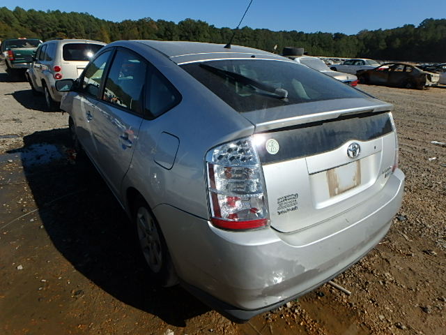 JTDKB20U977558948 - 2007 TOYOTA PRIUS SILVER photo 3