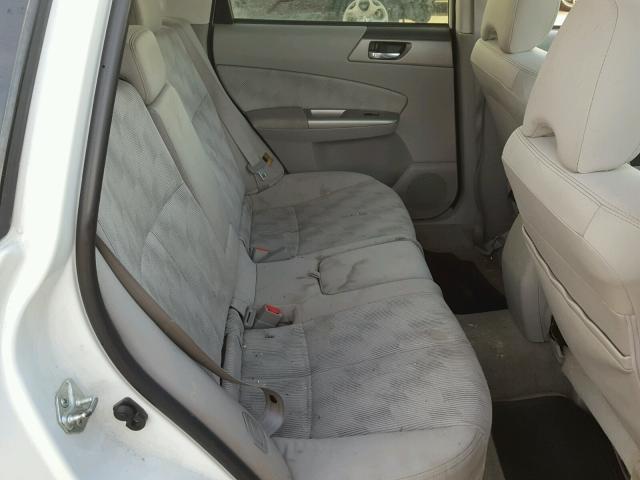 JF2SH6CC3AH790134 - 2010 SUBARU FORESTER 2 WHITE photo 6