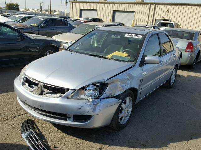 JA3AJ26E86U068787 - 2006 MITSUBISHI LANCER ES SILVER photo 2