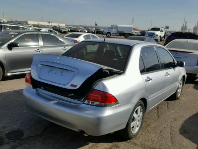 JA3AJ26E86U068787 - 2006 MITSUBISHI LANCER ES SILVER photo 4