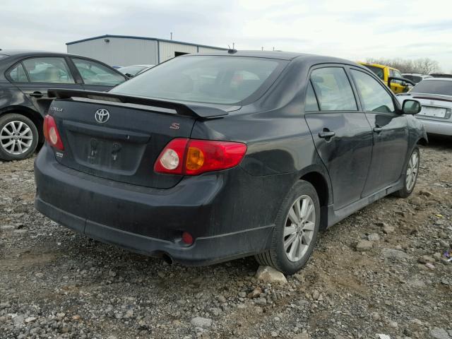 2T1BU4EE5AC479919 - 2010 TOYOTA COROLLA BA BLACK photo 4