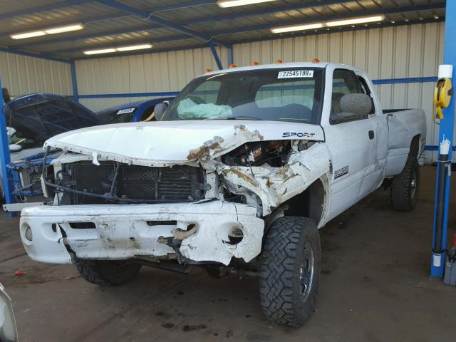 1B7KF2365XJ553718 - 1999 DODGE RAM 2500 WHITE photo 2