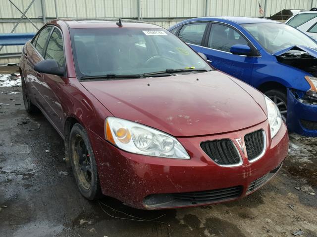 1G2ZG57B784173109 - 2008 PONTIAC G6 BASE RED photo 1