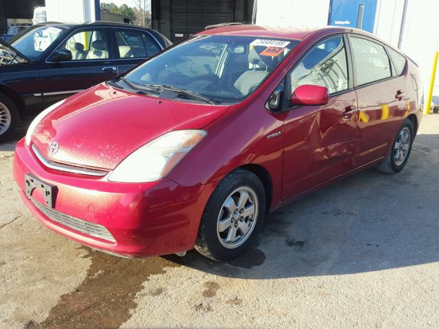 JTDKB20U373290356 - 2007 TOYOTA PRIUS RED photo 2