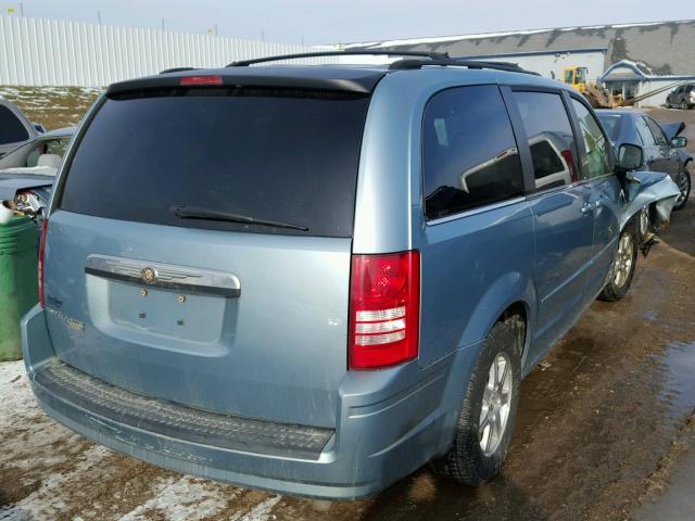 2A8HR54P08R690694 - 2008 CHRYSLER TOWN & COU BLUE photo 4