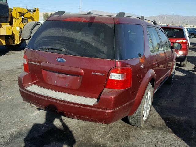 1FMDK03137GA30798 - 2007 FORD FREESTYLE MAROON photo 4