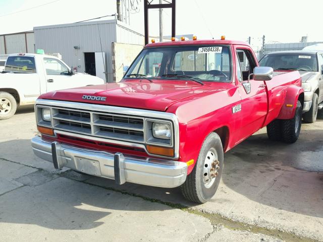 1B7KE2685LS757519 - 1990 DODGE D-SERIES D RED photo 1