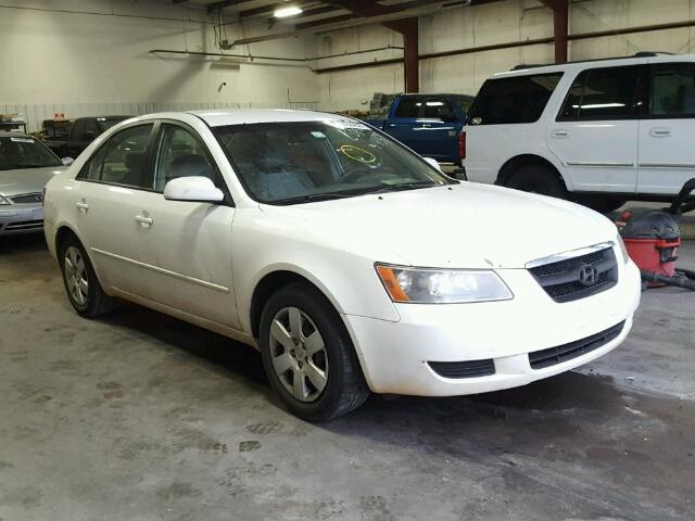 5NPET46C58H391439 - 2008 HYUNDAI SONATA GLS WHITE photo 1