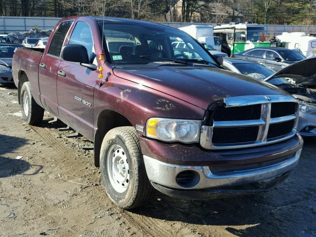 1D7HU18D84J145443 - 2004 DODGE RAM 1500 S BURGUNDY photo 1