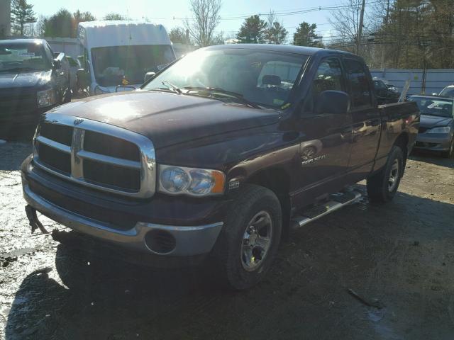 1D7HU18D84J145443 - 2004 DODGE RAM 1500 S BURGUNDY photo 2