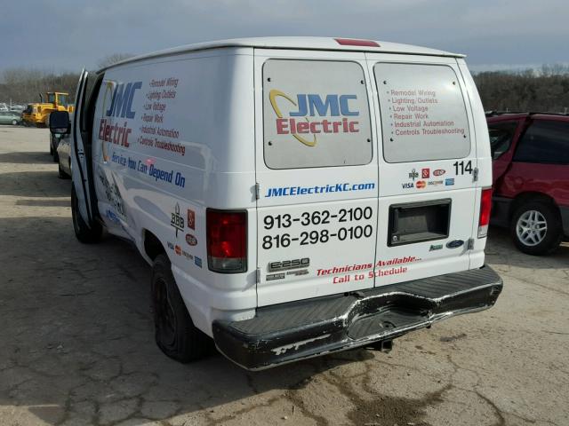 1FTNE2EW0CDA20648 - 2012 FORD ECONOLINE WHITE photo 3