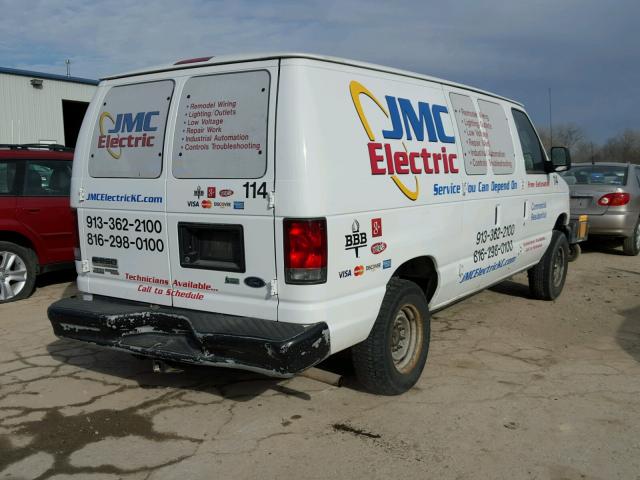 1FTNE2EW0CDA20648 - 2012 FORD ECONOLINE WHITE photo 4