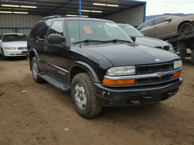 1GNCT18X24K129144 - 2004 CHEVROLET BLAZER BLACK photo 1