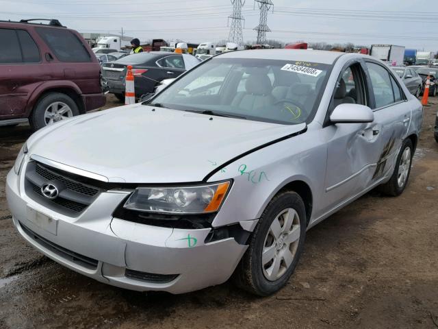 5NPET46C38H388863 - 2008 HYUNDAI SONATA GLS SILVER photo 2