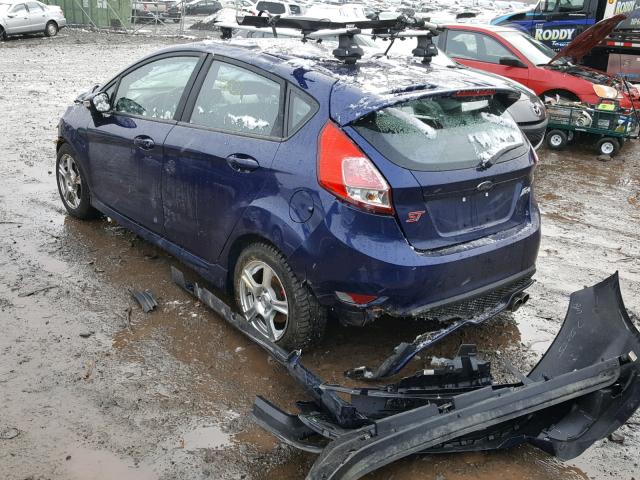 3FADP4GX0GM204687 - 2016 FORD FIESTA ST BLUE photo 3