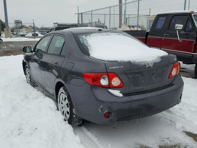 2T1BU4EE1AC518151 - 2010 TOYOTA COROLLA BA GRAY photo 3