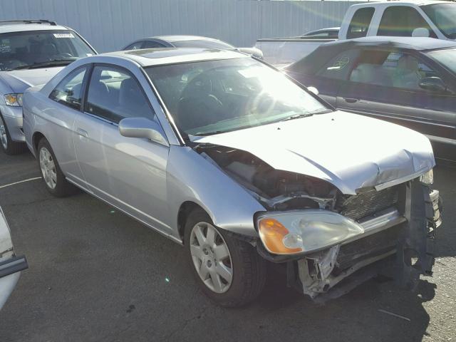 1HGEM22922L052220 - 2002 HONDA CIVIC EX SILVER photo 1