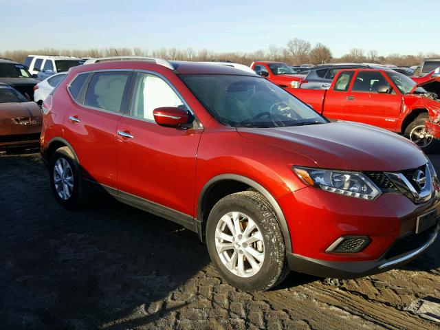 KNMAT2MV6FP531748 - 2015 NISSAN ROGUE S RED photo 1