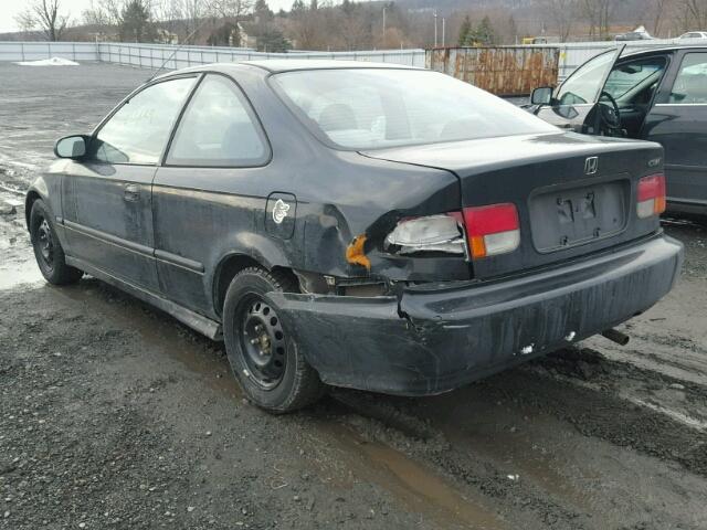 1HGEJ6127VL036524 - 1997 HONDA CIVIC DX BLACK photo 3