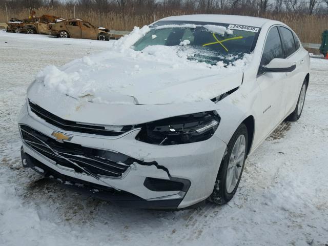 1G1ZD5ST2JF139943 - 2018 CHEVROLET MALIBU LT WHITE photo 2